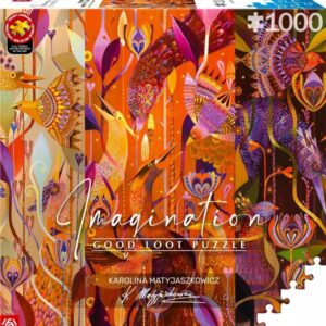 Puzzle Good Loot Imagination - Karolina Matyjaszkowicz: Paukščių tankumyne – triptikas 1000 vnt - Image 2