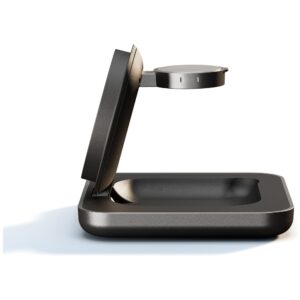 2-in-1 magnetinis indukcinis įkroviklis Zens Nightstand Charger Pro 2 + Apple Watch Qi2 15W USB-C įkroviklis - Image 3