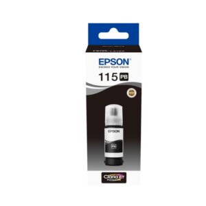 Epson 115 EcoTank (C13T07D14A) Rašalo papildymo buteliukas, Foto Juoda