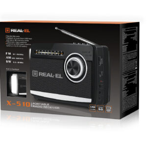 Radijas REAL-EL X-510 juodos spalvos - Image 9