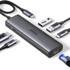 Ugreen REVODOK 6-IN-1 4K@60HZ HDMI ETH DOCK Prijungimas Dokas Pilka