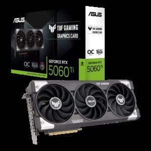 ASUS TUF Gaming GeForce RTX 5060 Ti GPU Vaizdo Plokštė | 16GB, GDDR7, OC Edition