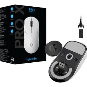 Logitech G PRO X SUPERLIGHT Belaidė žaidimų pelė, RF Wireless, 25600 DPI, Balta - Image 2