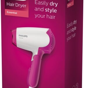 Philips DryCare Essential BHD003/00 Plaukų džiovintuvas 1400 W, Pink/White - Image 2
