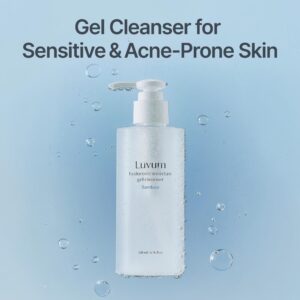 LUVUM Bamboo Hyaluronic Moisture Gel Cleanser veido prausiklis 200 ml - gelinis, su hialurono rūgštimi - Image 3