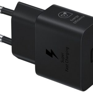 Samsung EP-T2510 25W AC Maitinimo adapteris USB-C + Kabelis USB-C, Juoda