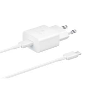 Samsung EP-T1510 15W AC Maitinimo adapteris USB-C + Kabelis USB-C, Balta - Image 2