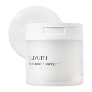 LUVUM Witch Hazel Hyaluronic Toner Pad tonizuojantys padeliai 60 vnt. - su raganine lazdyne, pH 5,5