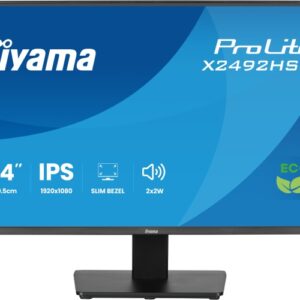 iiyama ProLite X2492HSU-B1 Monitorius 24'' IPS, FHD 1920x1080, 3 ms, 300 cd/m2, 120 Hz, Juoda