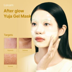 LUVUM Afterglow Yuja Gel Mask hidrogelinė veido kaukė 5 vnt. - su vitaminu C - Image 4
