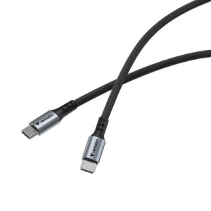 Verbatim 31845 Sync & Charge Kabelis USB-C į USB-C 60W 480Mbps 120cm, Pilka/Juoda - Image 3