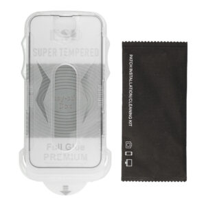 Grūdintas stiklas Full Glue Easy-Stick Box, skirtas iPhone 17 PRO MAX/18 PRO MAX, JUODAS - Image 8
