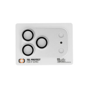 Tel Protect 95% AR+AF Full Metal Camera Protector grūdinto stiklo apsauga kamerai, skirta iPhone 18 Pro, sidabrinė (blokas) - Image 2