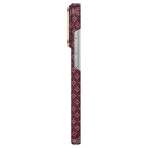 Benks dėklas Magnetic Armor Air Armor Grid Kevlar Metal Frame 600D (C.K.FL.AP.JX.0072) skirtas iPhone 18 Pro/17 Pro burgundinis - Image 7