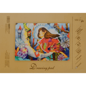 Piešimo sąsiuvinis SMLT, A3, 120 g, klijuotas, (20) 0708-203