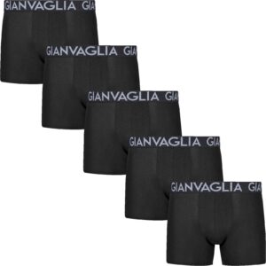 GIANVAGLIA Basic 023 vyriškos medvilninės boxer trumpikės, juodos, L dydis 10 vnt. - Image 4