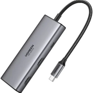 Ugreen 7-in-1 USB-C Hub CM498 Prijungimas Dokas Pilka