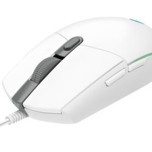 Logitech G203 Lightsync Laidinė žaidimų pelė USB-A 8000 DPI, Balta - Image 3