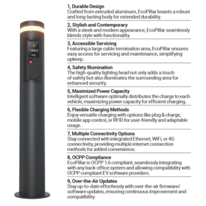Įkrovimo stotelė EcoPillar 2x22kW su OCPP protokolu, valdymu Wi-fi - Image 6