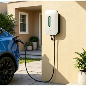 Įkrovimo stotelė 22kW su programėle ir type 2 laidu 5m ilgio - Image 1