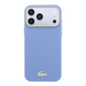 Lacoste PU odos Champs Elysees auksinio logotipo MagSafe dėklas, skirtas iPhone 18 Pro Max, mėlynas - Image 2