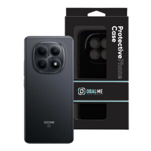 OBAL:ME blizgus dėklas, skirtas Xiaomi Redmi Note 15 4G/5G, juodas