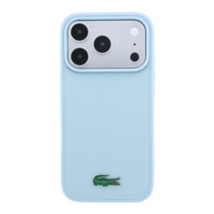 Lacoste PVC Iconic Petit Pique metaliniu logotipu papuoštas MagSafe dėklas, skirtas iPhone 18 Pro Max, mėlynas - Image 2