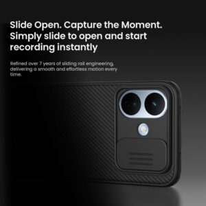 Nillkin CamShield PRO kietas dėklas, skirtas Xiaomi Redmi Note 17 Pro 5G, juodas - Image 2