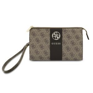 Guess PU 4G Stripe Metal Logo rankinė ruda
