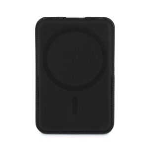 Lacoste PVC Iconic Petit Pique MagSafe piniginė su stovu, juoda - Image 2