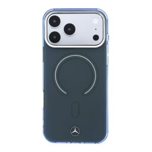 Mercedes PC/TPU dvigubo sluoksnio MagSafe dėklas, skirtas iPhone 18 Pro, antracito/mėlynos spalvos - Image 2