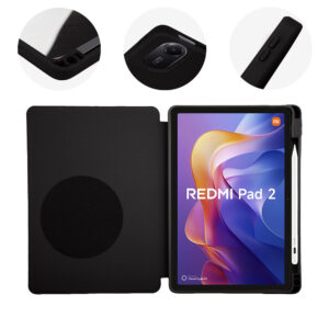 OBAL:ME SolidTab dėklas, skirtas Xiaomi Redmi Pad 2, juodas