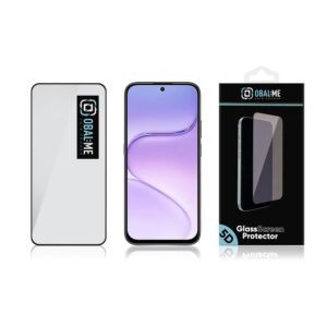 OBAL:ME 5D stiklinė ekrano apsauga, skirta Honor 600 Smart 5G, juoda - Image 2
