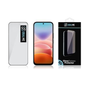 OBAL:ME 5D stiklinė ekrano apsauga, skirta Xiaomi Redmi 17 4G/5G, juoda - Image 2