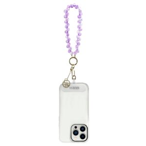 Guess universalus riešo dirželis su kristalais 4G Charm violetinis