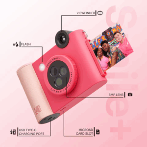 Kodak SMILE+ Momentinis fotoaparatas, 2x3'', Fuchsia - Image 3