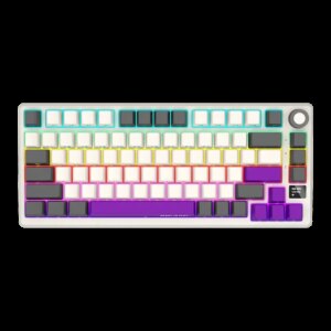 LORGAR Pro KBP7075W Wireless Belaidė Žaidimų Klaviatūra | Retro, Toxic Purple