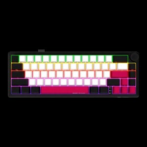 LORGAR Pro KBP70MW Wireless Belaidė Žaidimų Klaviatūra | Black, Toxic Purple