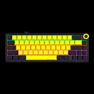 LORGAR Pro KBP70MW Wireless Belaidė Žaidimų Klaviatūra | Yellow, Toxic Purple