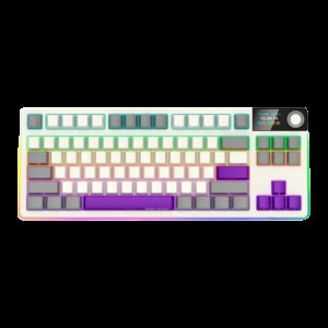 LORGAR Pro KBP70TKLW Wireless Belaidė Žaidimų Klaviatūra | Retro, Toxic Purple
