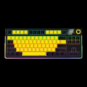 LORGAR Pro KBP70TKLW Wireless Belaidė Žaidimų Klaviatūra | Yellow, Toxic Purple