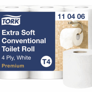 Tualetinis popierius Tork Premium Extra Soft Conventional T4, 4 sl., 9.7cm x 19.1m, 6 vnt./pak