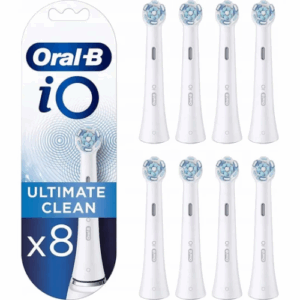 Oral-B iO Ultimate Clean x8 Dantų šepetėlio galvutės, Balta - Image 2