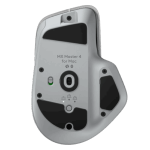 Logitech MX Master 4 for MAC Belaidė pelė RF Wireless + Bluetooth, 8000 DPI, White Silver - Image 3