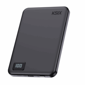 Ksix Powerbank Magslim 5000 mAh Magnetic USB-C PD 20W Digital display Black - Image 4