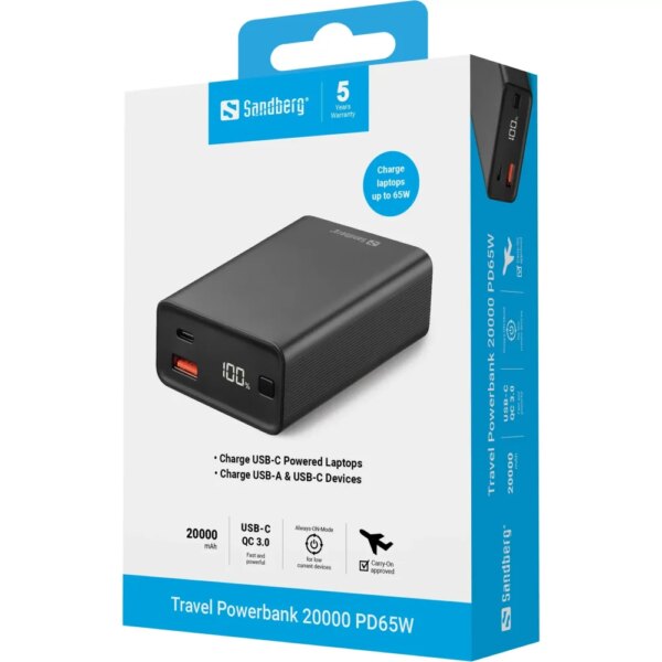 sandberg-travel-powerbank-20000-pd65w-isorine-baterija