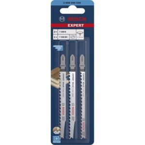 Siaurapjūklio pjūklelių rinkinys BOSCH Expert Wood 2-side clean, 3vnt. - Image 2