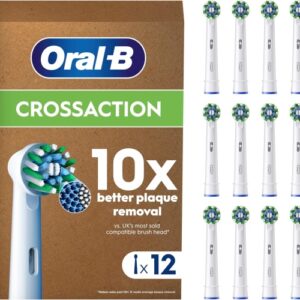 Oral-B Pro Cross Action x12 Dantų šepetėlio galvutės, Balta