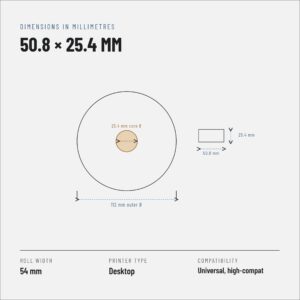 Terminės etiketės 50,8x25,4 mm, 2580 vnt./rul. - Image 2