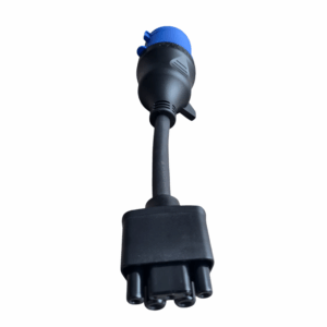 Tesla adapteris 32A Schuko tipo ( į 220V 7kw mėlynos spalvos rozete) - Image 3